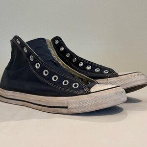 Navy Blue Converse High Tops Chuck Taylor - Size M9/W11 Unisex